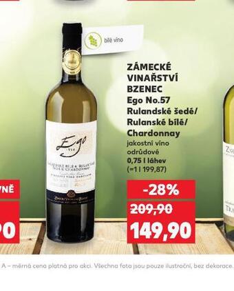 Kaufland Zámecké vinařství bzenec rulandské bílé nabídka