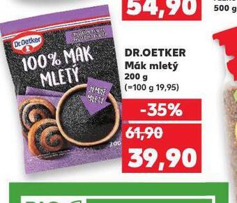 Kaufland Dr. oetker mák mletý nabídka