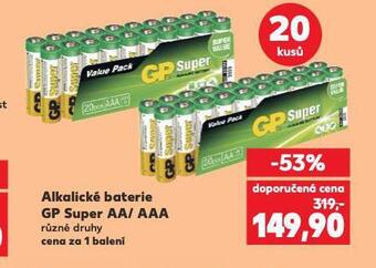 Kaufland Alkalické baterie gp nabídka