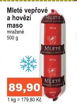 Mleté vepřové a hovězí maso