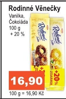 COOP DISKONT Rodinné Věnečky nabídka