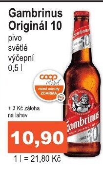Gambrinus Originál 10