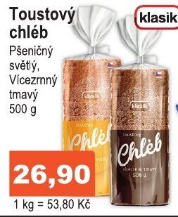 COOP DISKONT Toustový chléb nabídka