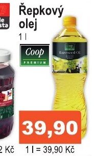 COOP DISKONT Řepkový olej nabídka