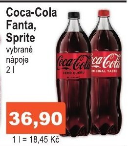 COOP DISKONT Coca-Cola Fanta, Sprite nabídka