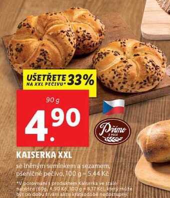 Lidl Kaiserka xxl, 90 g nabídka