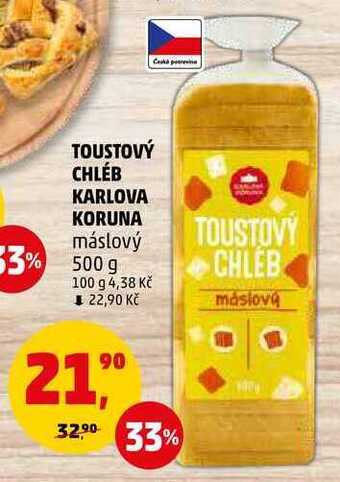Penny Market Toustový chléb karlova koruna, 500 g nabídka