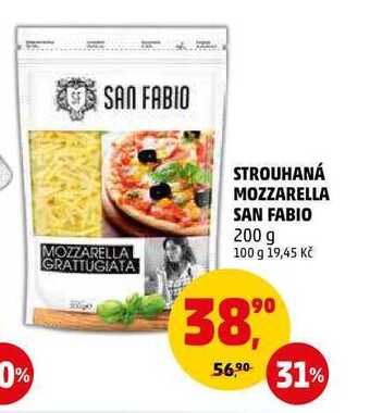 Penny Market Strouhaná mozzarella san fabio, 200 g nabídka