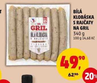 Penny Market Bílá klobáska s rajčaty na gril, 340 g nabídka