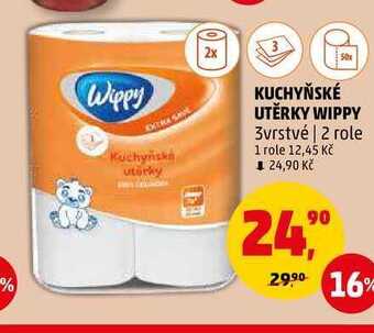 Penny Market Kuchyňské utěrky wippy, 2 role nabídka