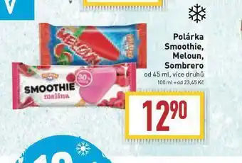 Billa Polárka smoothie, meloun, sombrero nabídka