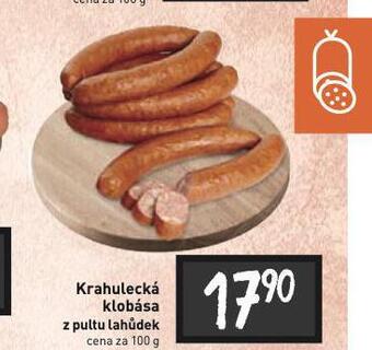 Billa Krahulecká klobása nabídka