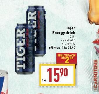 Billa Tiger energy drink nabídka