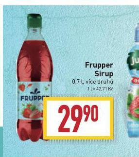 Billa Frupper sirup nabídka
