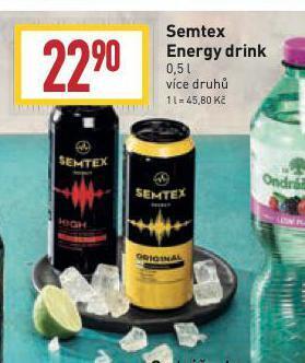 Billa Semtex energy drink nabídka