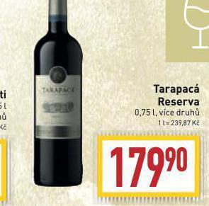 Billa Tarapacá reserva nabídka