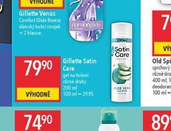Globus Gillette satin care nabídka