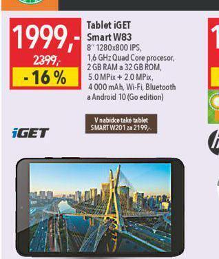 Globus Tablet iget smart w83 nabídka
