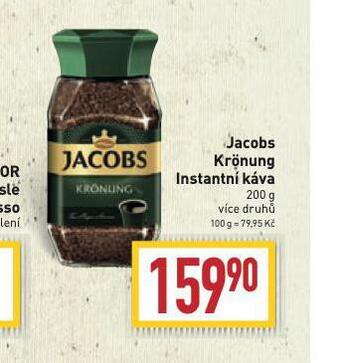 Billa Jacobs krönung instantní káva nabídka