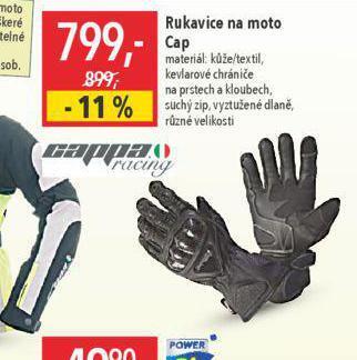 Rukavice na moto cap
