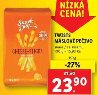 Lidl Twists máslové pečivo, 150 g nabídka