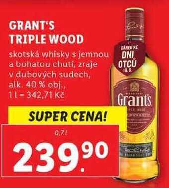 Lidl Grant's triple wood, 0,7 l nabídka