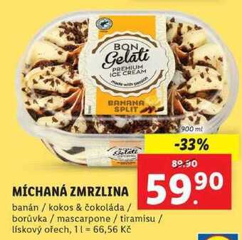 Lidl Míchaná zmrzlina, 900 ml nabídka
