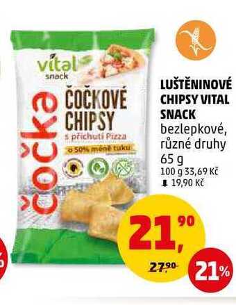 Penny Market Luštěninové chipsy vital snack, 65 g nabídka
