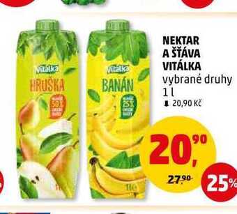 Penny Market Nektar a šťáva vitálka, 1 l nabídka