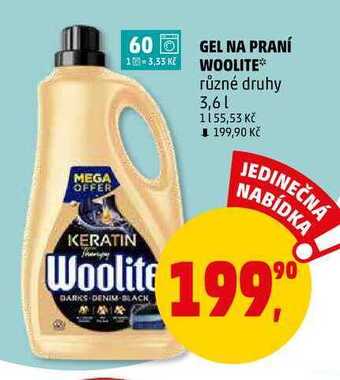 Gel na praní woolite, 3,6 l