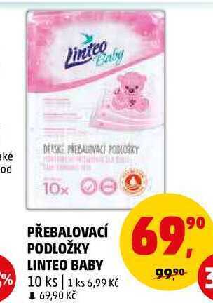 Penny Market Přebalovací podložky linteo baby, 10 ks nabídka