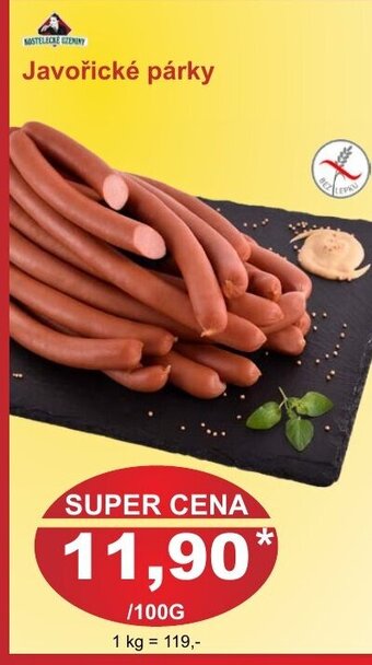 PLUS JIP Javořické párky nabídka