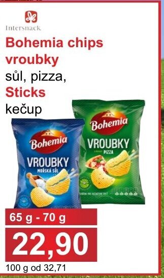 PLUS JIP Bohemia chips vroubky nabídka
