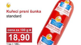 PLUS JIP Kuřecí prsní šunka standard nabídka