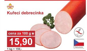 PLUS JIP Kuřecí debrecínka nabídka