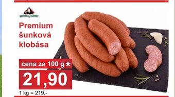 PLUS JIP Premium šunková klobása nabídka