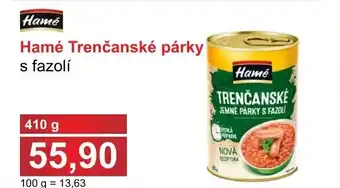 PLUS JIP Hamé Trenčanské párky s fazolí nabídka