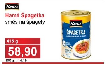 PLUS JIP Hamé Špagetka směs na špagety nabídka