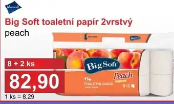 PLUS JIP Big Soft toaletní papír 2vrstvý peach nabídka