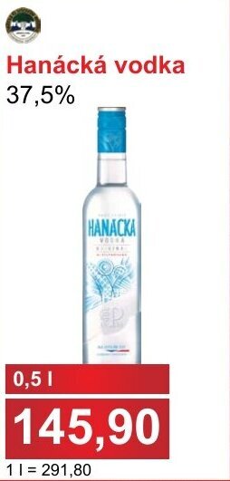 Hanácká vodka 37,5%