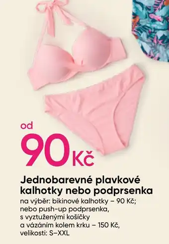 Pepco Jednobarevné plavkové kalhotky nebo podprsenka nabídka