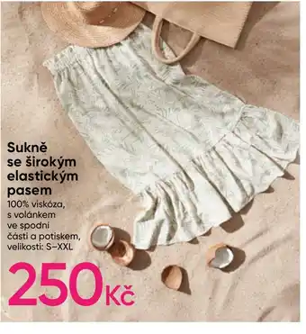 Sukně se širokým elastickým pasem