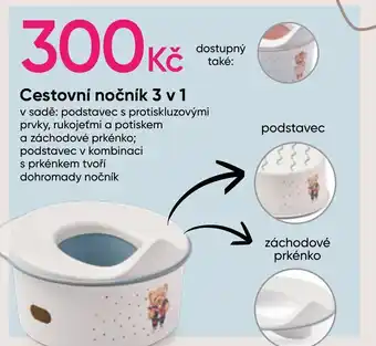 Cestovní nočník 3 v 1