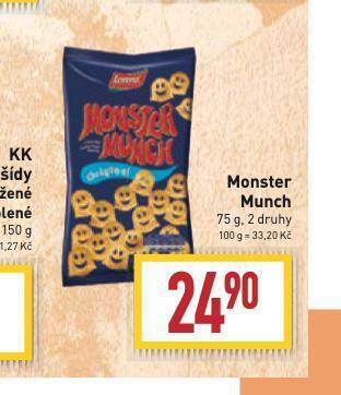 Billa Monster munch nabídka