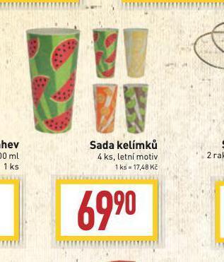 Billa Sada kelímků nabídka