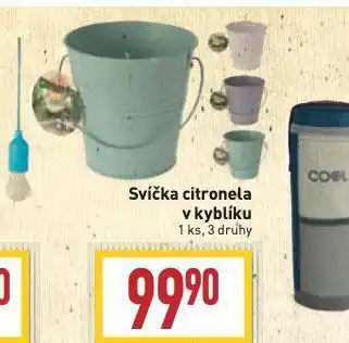 Billa Svíčka citronela v kyblíku nabídka