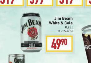 Billa Jim beam white & cola nabídka