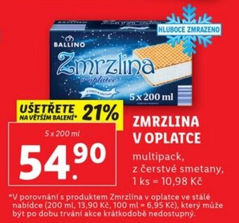 Lidl ZMRZLINA V OPLATCE nabídka