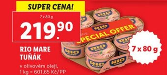 Lidl RIO MARE TUŇÁK nabídka