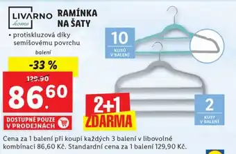 Lidl LIVARNO RAMÍNKA NA ŠATY nabídka